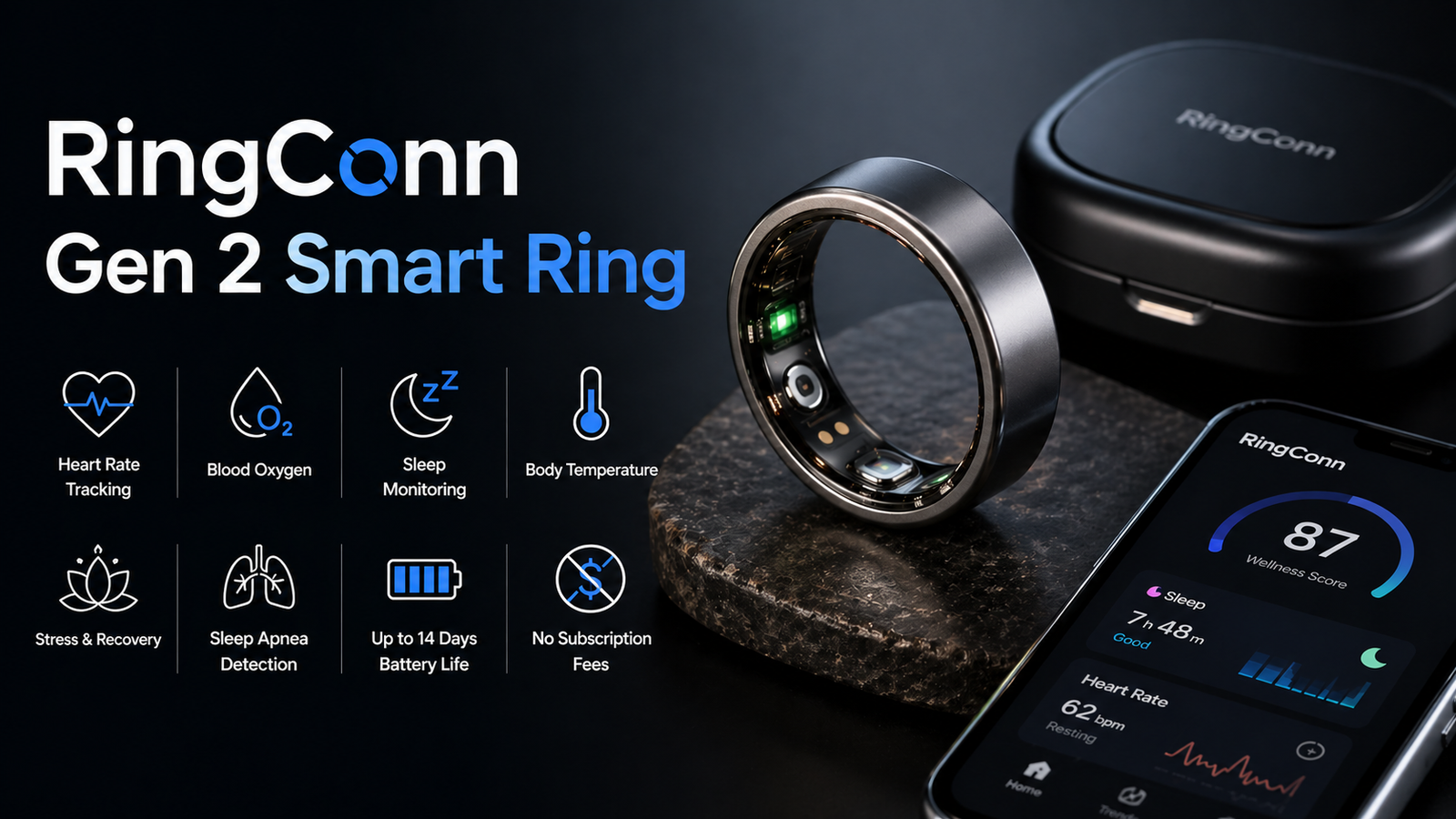 RingConn Gen 2 Smart Ring: Lightweight, Powerful, Essential