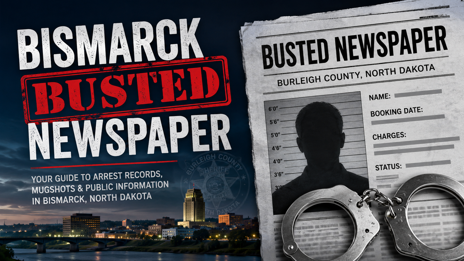 Bismarck Busted Newspaper