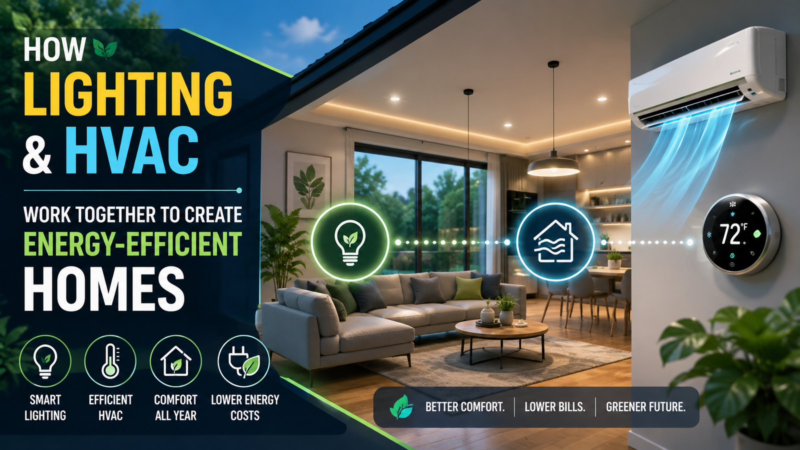 How Lighting and HVAC Work Together to Create Energy-Efficient Homes